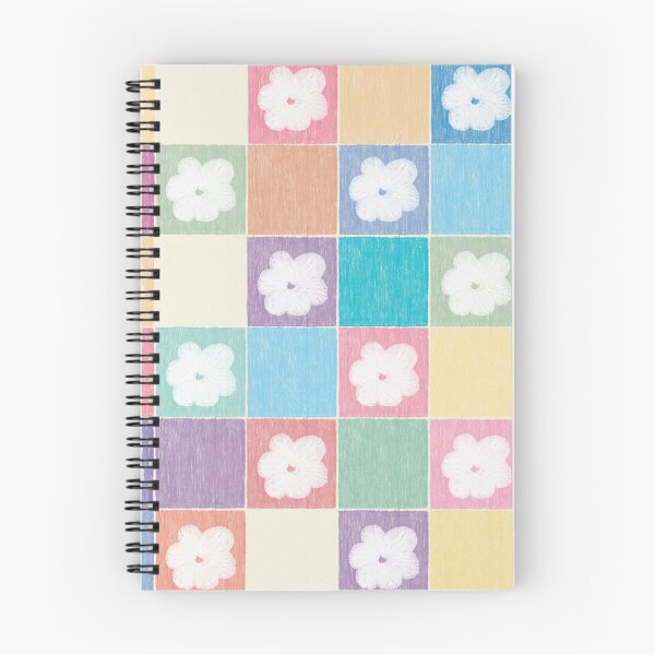 Item preview, DP282-3 Pastel Checkered Pattern With Flowers designed and sold by DuckyRubin.