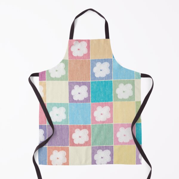 Item preview, DP282-3 Pastel Checkered Pattern With Flowers designed and sold by DuckyRubin.