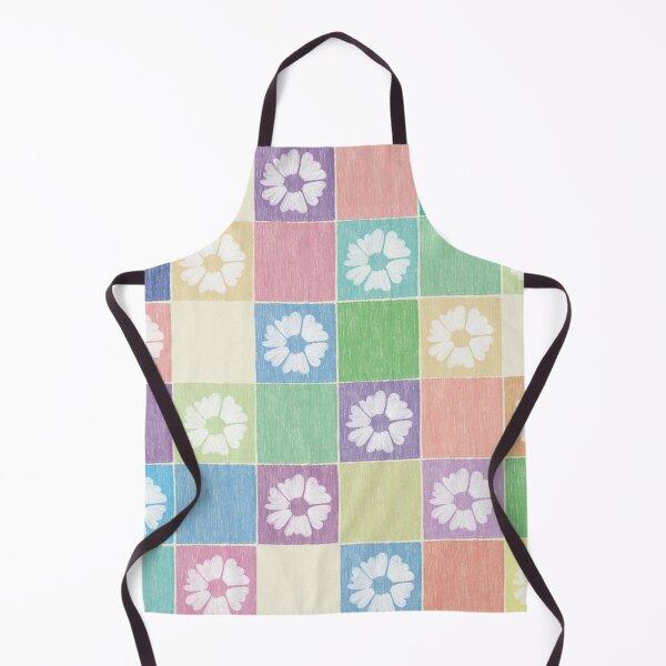Item preview, DP282-4 Floral Pastel Checkerboard designed and sold by DuckyRubin.