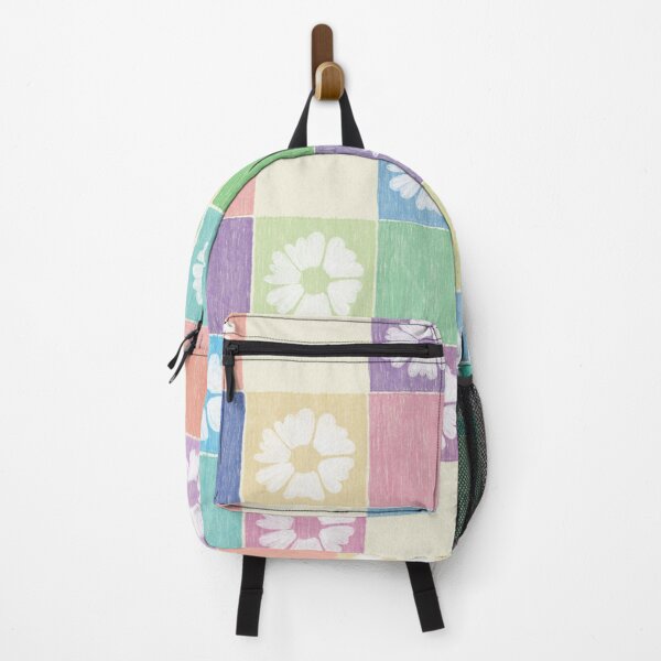 Item preview, DP282-4 Floral Pastel Checkerboard designed and sold by DuckyRubin.
