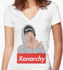 Lil Xan - Xanarchy T-Shirt Women's Fitted V-Neck T-Shirt