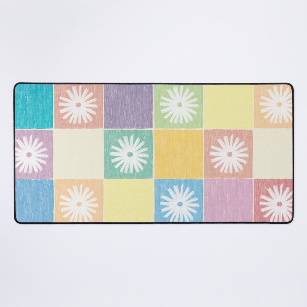Item preview, DP282-5 Pastel Checkered Pattern With Flowers designed and sold by DuckyRubin.