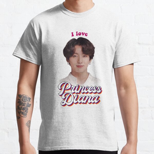 Princess Diana Jungkook retro meme Classic T-Shirt