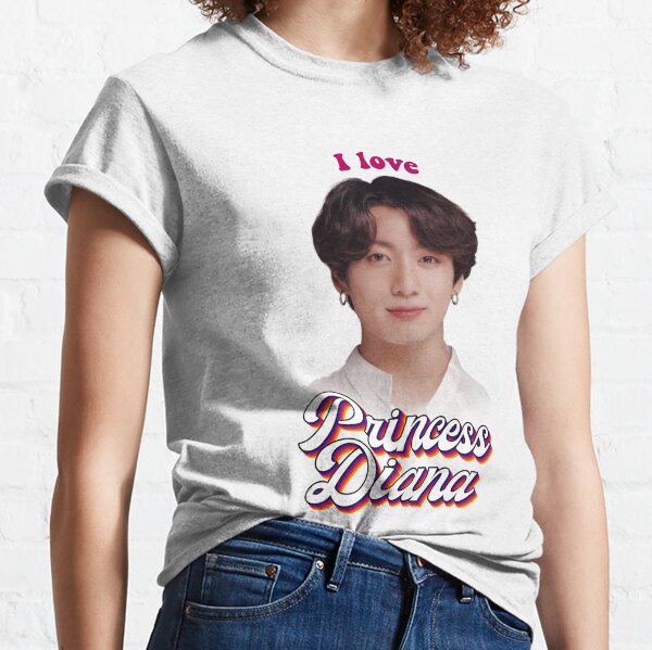 Princess Diana Jungkook retro meme Classic T-Shirt