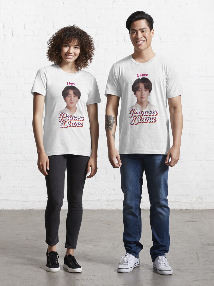 Princess Diana Jungkook kpop retro meme | Essential T-Shirt