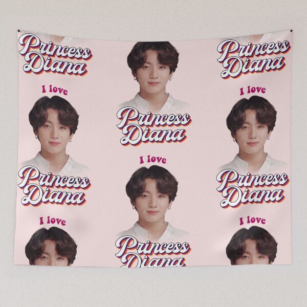 Item preview, Princess Diana Jungkook kpop retro meme designed and sold by snazzyseagull.