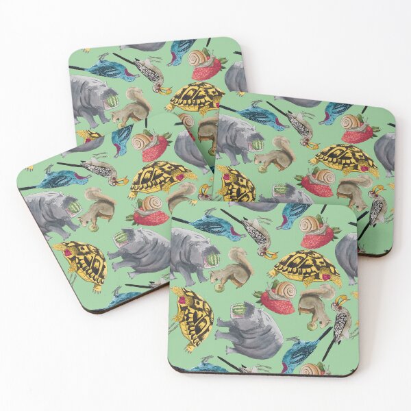 Item preview, Animal Fruit Feeding Frenzy Loose Watercolour Light designed and sold by Nicky Rollings.