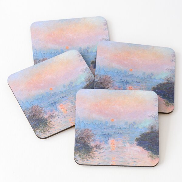 Item preview, Sunset on the Seine Claude Monet designed and sold by OldTimeArt.