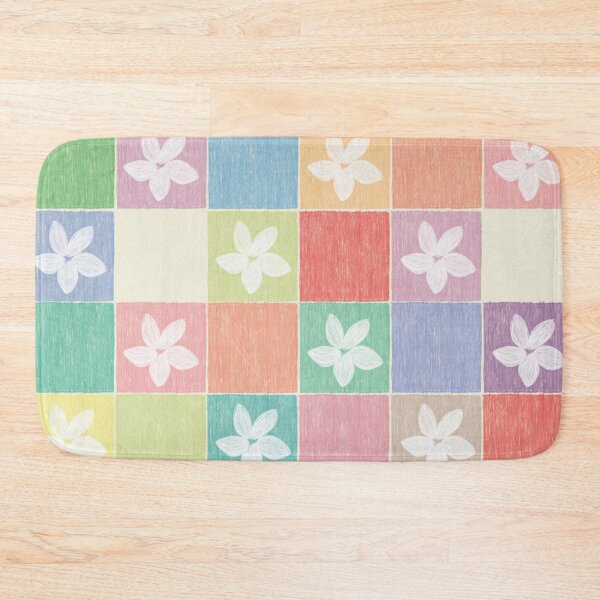 Item preview, DP282-6 Pastel Checkerboard With Flowers designed and sold by DuckyRubin.