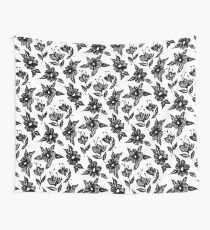 Flowers embroidery Wall Tapestry