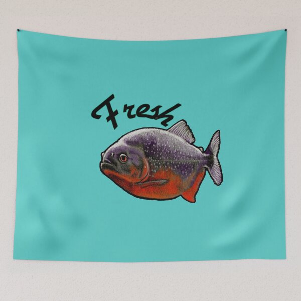 Item preview, Piranha Feeling Fresh designed and sold by FreyStrandDraws.