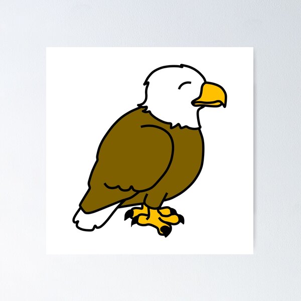 Item preview, Cute Happy Bald Eagle designed and sold by OrderofOps.
