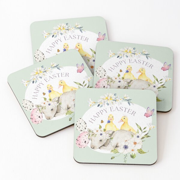 Item preview, Happy Easter - Easter Lambs designed and sold by aywchen.