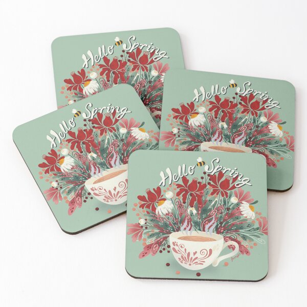 Item preview, Hello spring illustration designed and sold by QuaintInkCo.