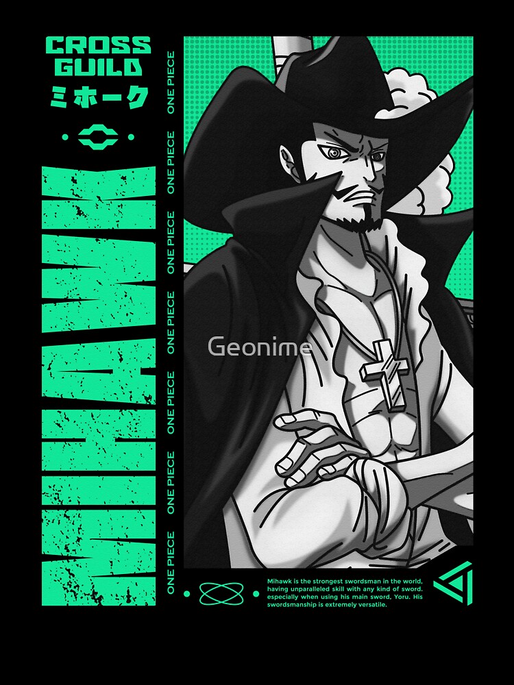 One Piece Dracule Mihawk Logo , One Piece Active T-Shirt for Sale