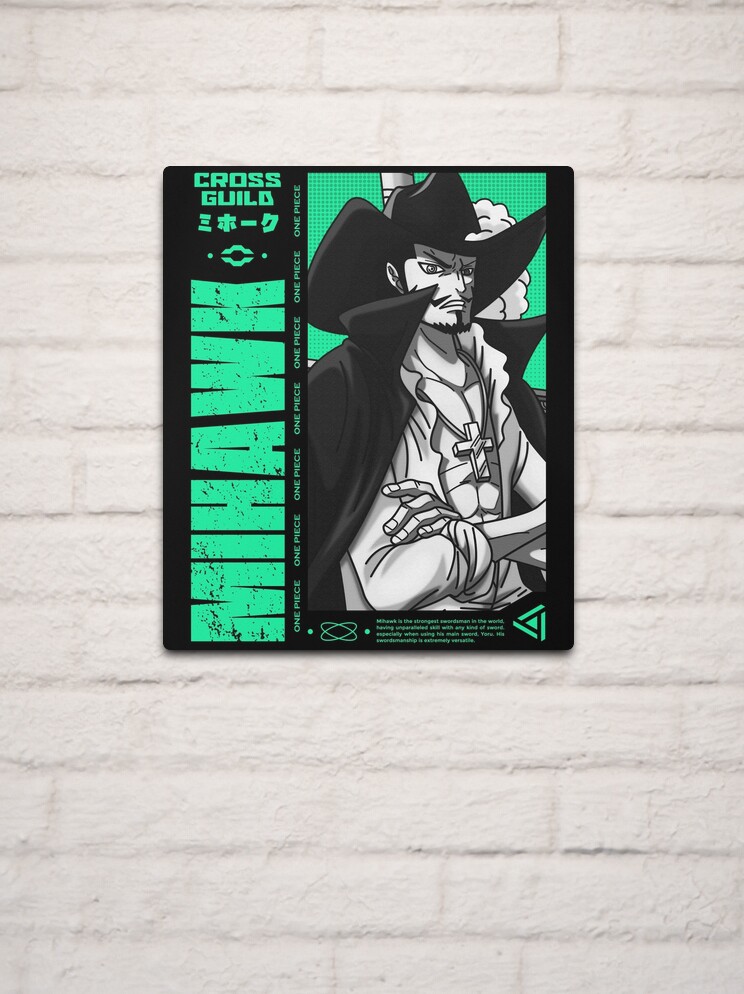 Dracule Mihawk - One Piece v.3 white version Art Print for Sale