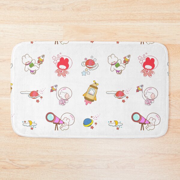 Item preview, Cute Kawaii Cute bunny funny Sweet rabbit Astronaut with Rocket and Earth star designed and sold by UnloveToy10.