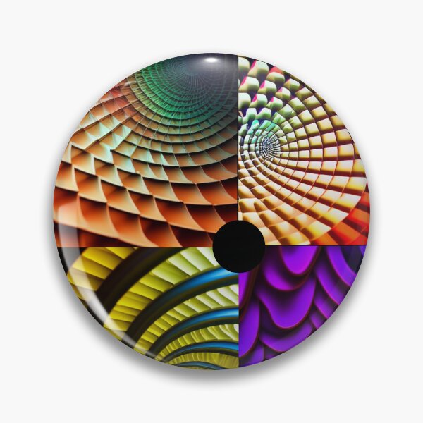 Item preview, Four Spirals - A Trippy colorful pattern Where is your center? Great dance outfit, or great for a 60s party. designed and sold by shakespeare1212.