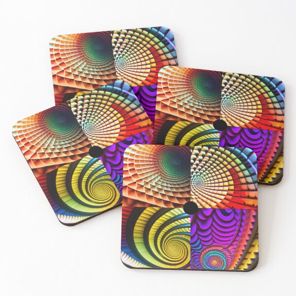 Item preview, Four Spirals - A Trippy colorful pattern Where is your center? Great dance outfit, or great for a 60s party. designed and sold by shakespeare1212.