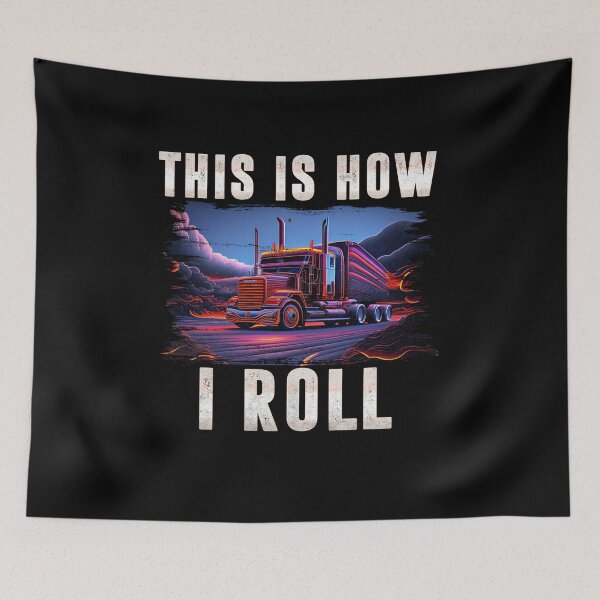 Artikelvorschau, So rolle ich Retro Funny Trucker entworfen und verkauft von Trendy Valley .