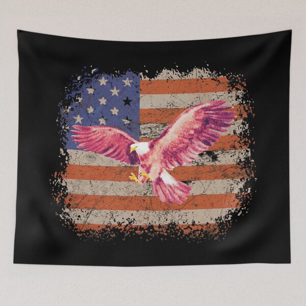 Item preview, American Flag Bald Eagle designed and sold by familygiftscent.