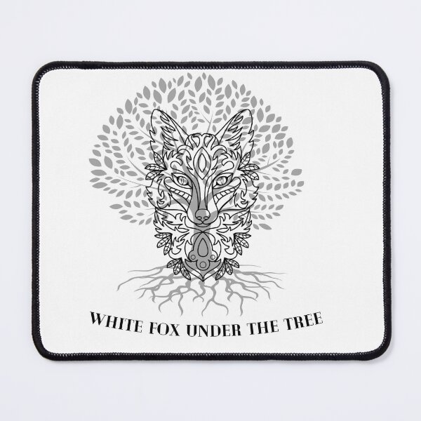 Item preview, white fox under the tree.  designed and sold by ODECX.