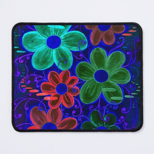 Item preview, Colorful Flowers - Neon Glow designed and sold by ckylin.