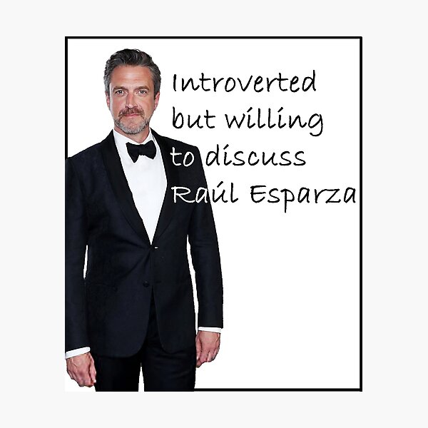 Item preview, Willing to Discuss Raul Esparza designed and sold by EsparzaAsylum.