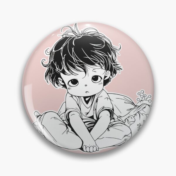 Item preview, Line drawing sketch:Weary Wake-up of Lazy Junior designed and sold by SML(Smiling Cool) PinkBubble.
