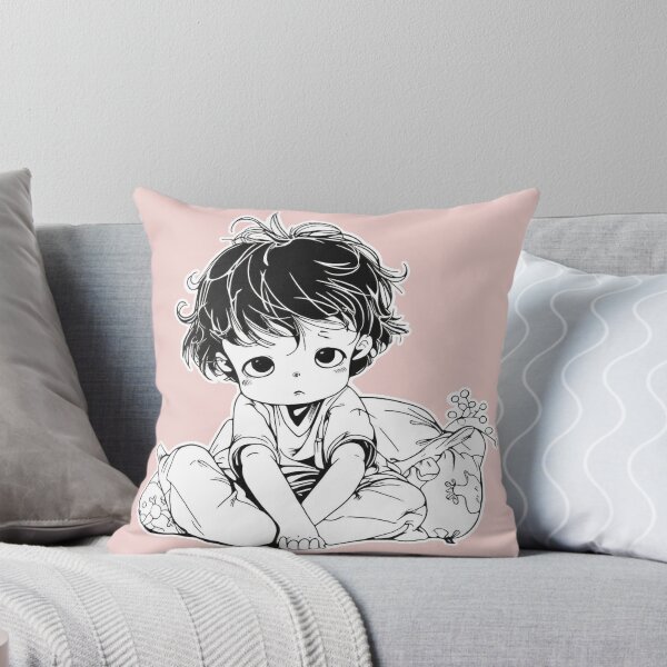 Item preview, Line drawing sketch:Weary Wake-up of Lazy Junior designed and sold by SML(Smiling Cool) PinkBubble.