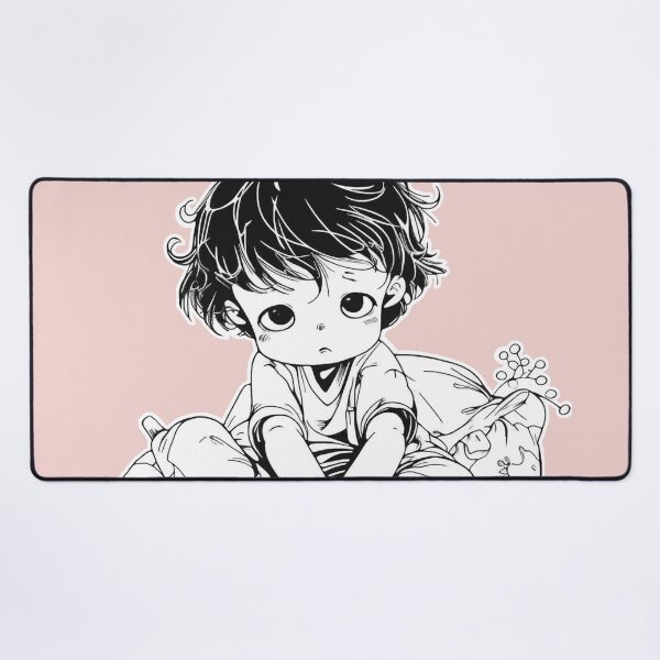 Item preview, Line drawing sketch:Weary Wake-up of Lazy Junior designed and sold by SML(Smiling Cool) PinkBubble.