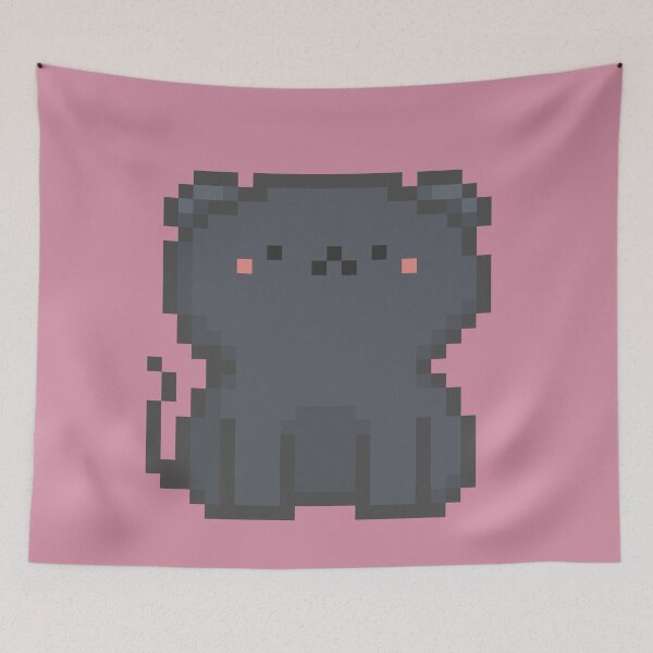 Item preview, Pixel Quiet Scottish Fold Dark Grey Cat 29 designed and sold by sosorimaru.