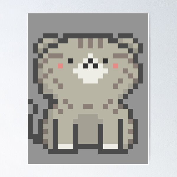 Item preview, Pixel Quiet Scottish Fold Olive Tabby Cat 30 designed and sold by sosorimaru.