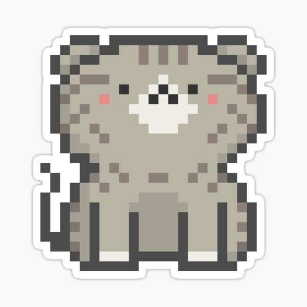 Item preview, Pixel Quiet Scottish Fold Olive Tabby Cat 30 designed and sold by sosorimaru.