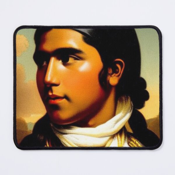 Item preview, Portrait Of A Poised Native American Man AI designed and sold by seriyusink69.