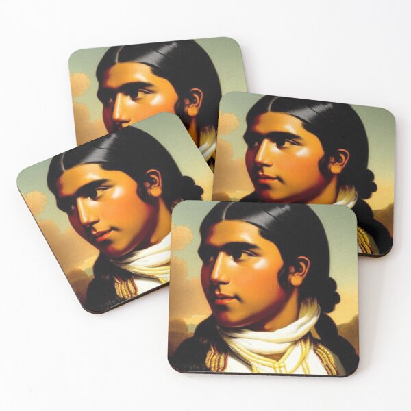 Item preview, Portrait Of A Poised Native American Man AI  designed and sold by seriyusink69.