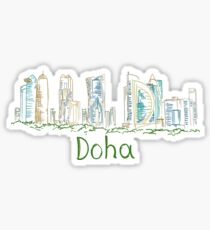 Doha Panorama Sticker