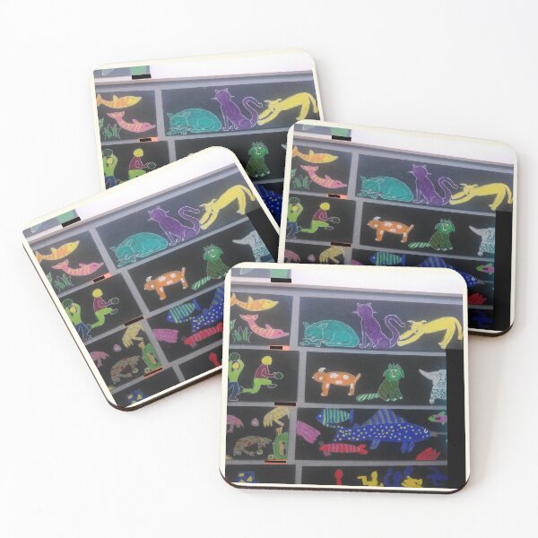 Item preview, Fifth Grade Art Work - Cats and Fish designed and sold by 743Designs.