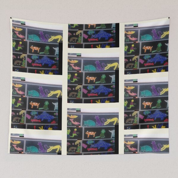 Item preview, Fifth Grade Art Work - Cats and Fish designed and sold by 743Designs.