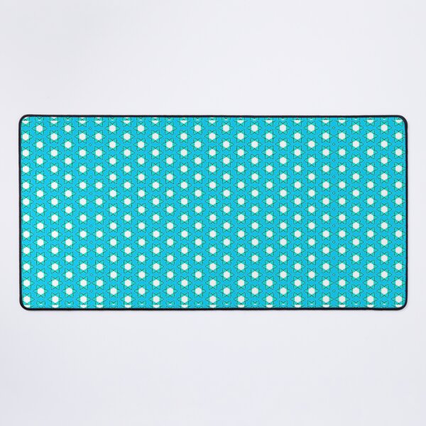 Item preview, Light blue and turquoise honeycomb pattern designed and sold by DesigntshirtWB.
