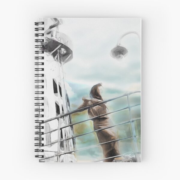 Item preview, Mujer en los rieles de la nave designed and sold by © Maya Lavda || wocado.