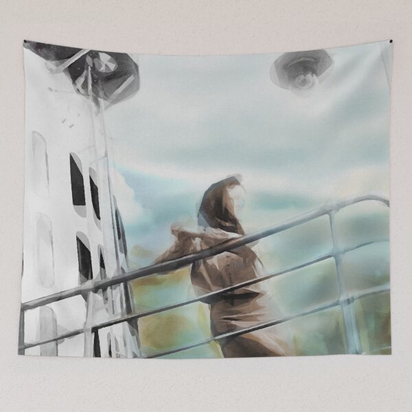 Item preview, Woman on Ship Rails designed and sold by © Maya Lavda || wocado.