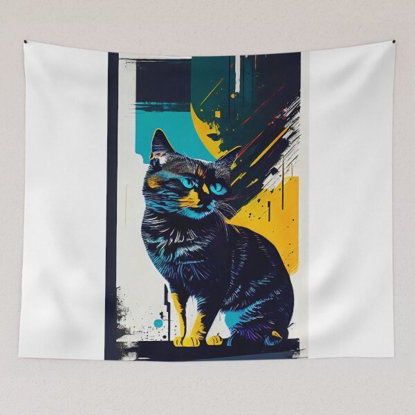 Item preview, Feline-inspired abstracts designed and sold by imagynationwork.