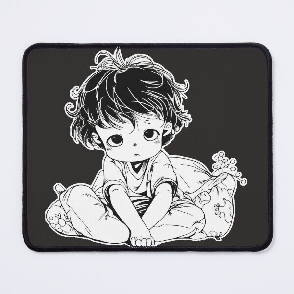 Item preview, Line drawing sketch:Weary Wake-up of Lazy Junior designed and sold by SML(Smiling Cool) PinkBubble.