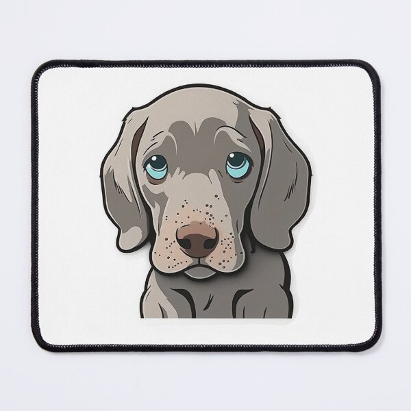 Item preview, Cute Sad looking Weimaraner puppy sticker style designed and sold by MAF_Merch.