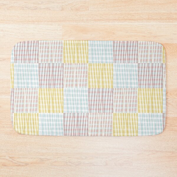 Item preview, Modern Gingham Checker | pastel pink, blue, and yellow designed and sold by Ingrid Poole.