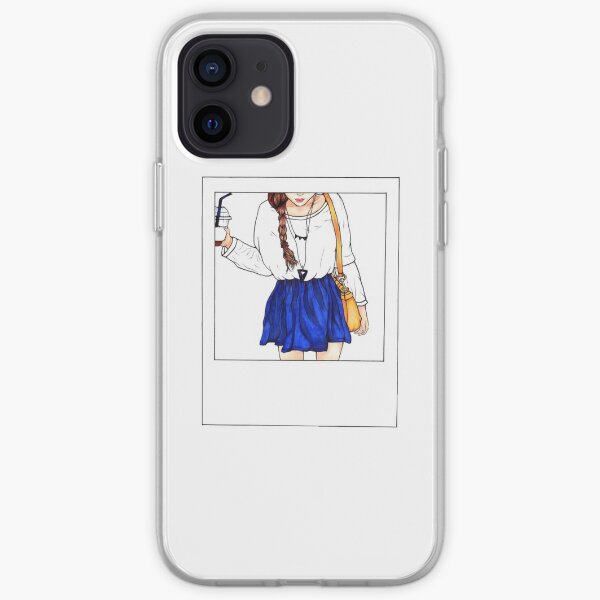 Polaroid Tumblr Fashion Girl - ArtsyFeebs Funda blanda para iPhone