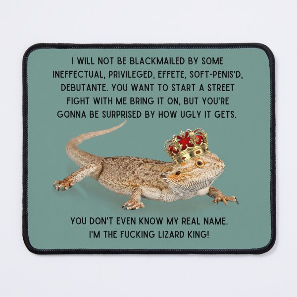 Item preview, I’m the Fucking Lizard King designed and sold by toadsforall.