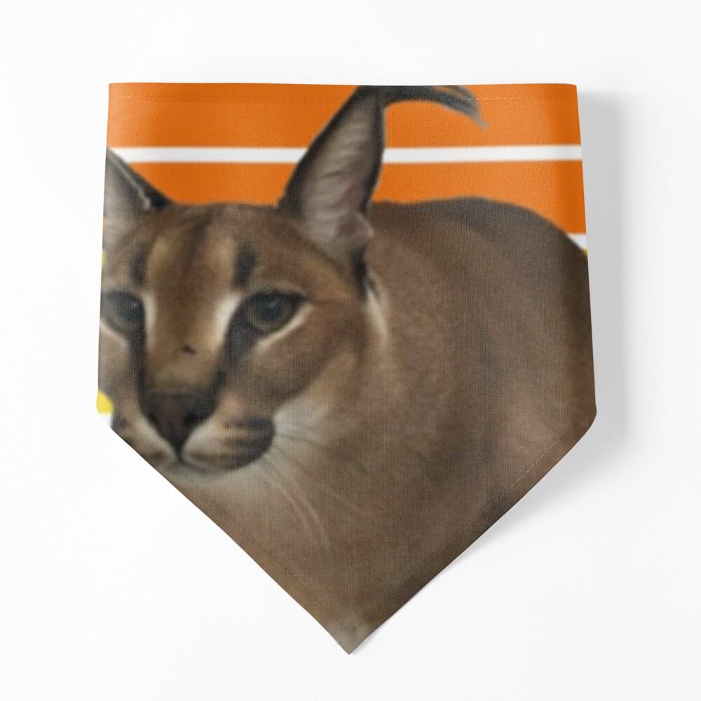 Funny Caracal Cat Floppa Meme Mouse Pad Square Non-Slip Rubber