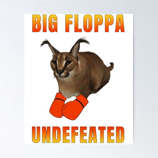 Baby Floppa meme Big floppa caracal Poster for Sale by giftycat